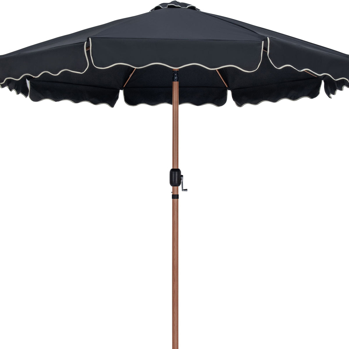 Amalfi - Aluminum Patio Umbrella - White Base / Light Brown Pole
