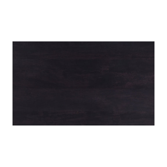 Blackened acacia coffee table top, dark wood grain panel