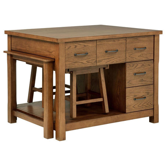 Mayfair - 2 Pieces Stool, Box 3 of 3 - Dark Oak