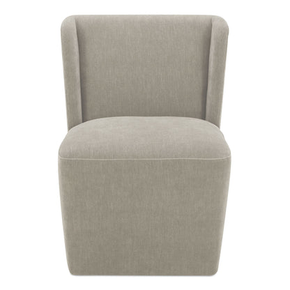 Cormac - Rolling Dining Chair Performance Fabric - Capri Sapphire