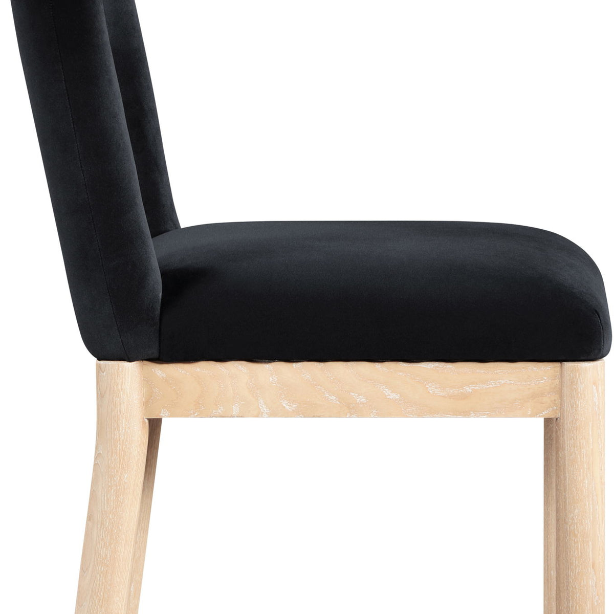 Conrad - Velvet Dining Chair With Natural Legs