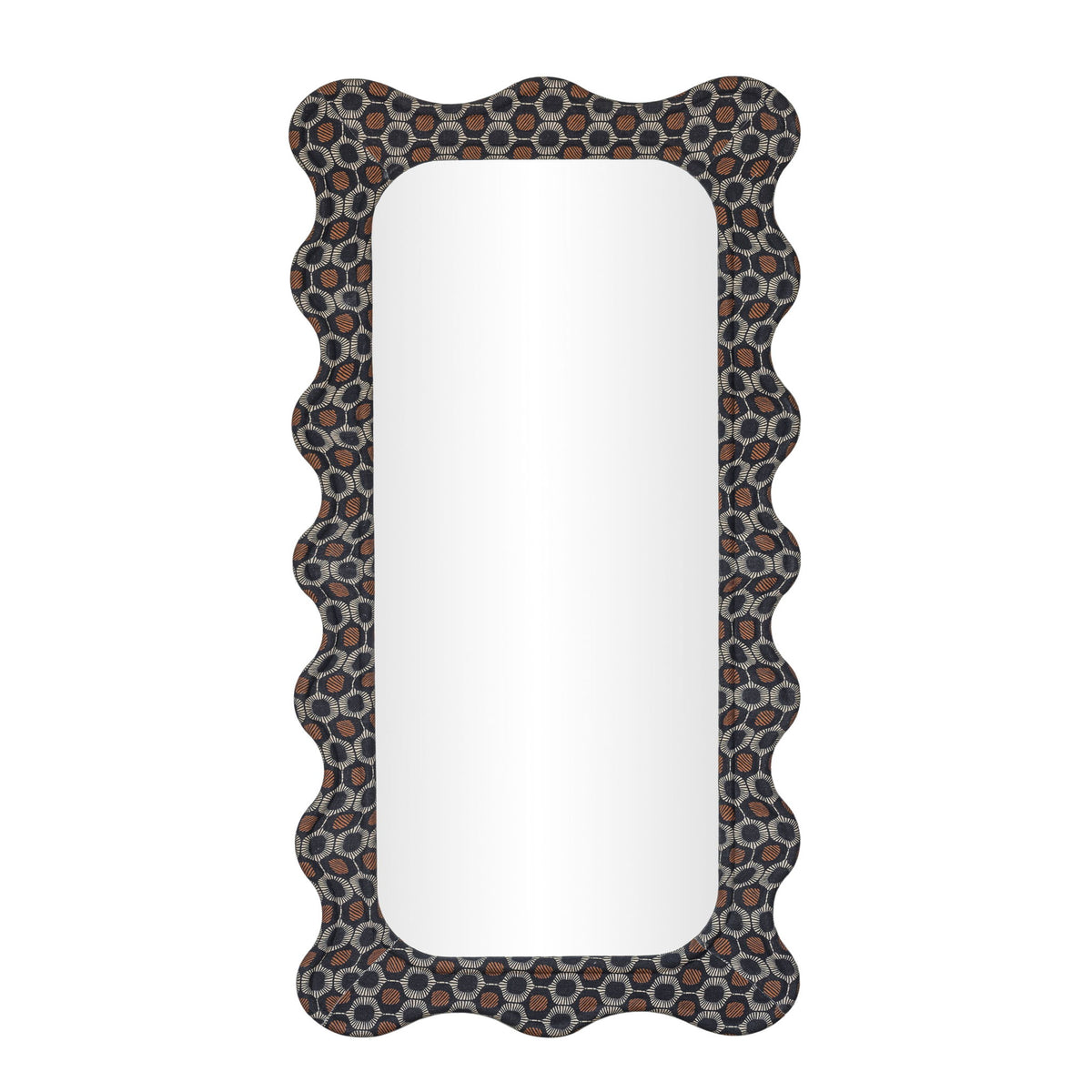 Charlene - 39" x 75" Squiggle Wall Mirror - Biologic Print