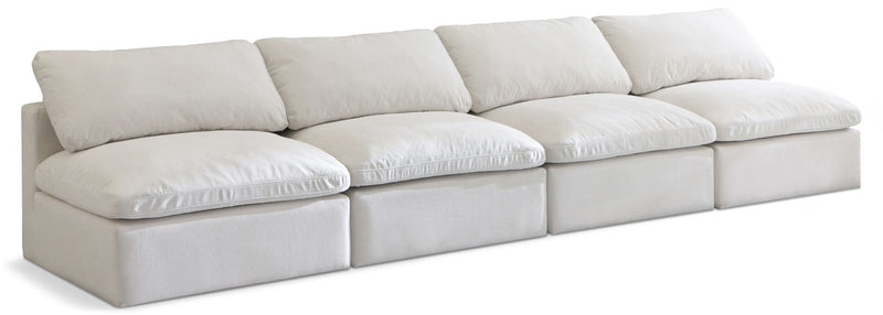 Plush - Modular Armless 4 Seat Sofa