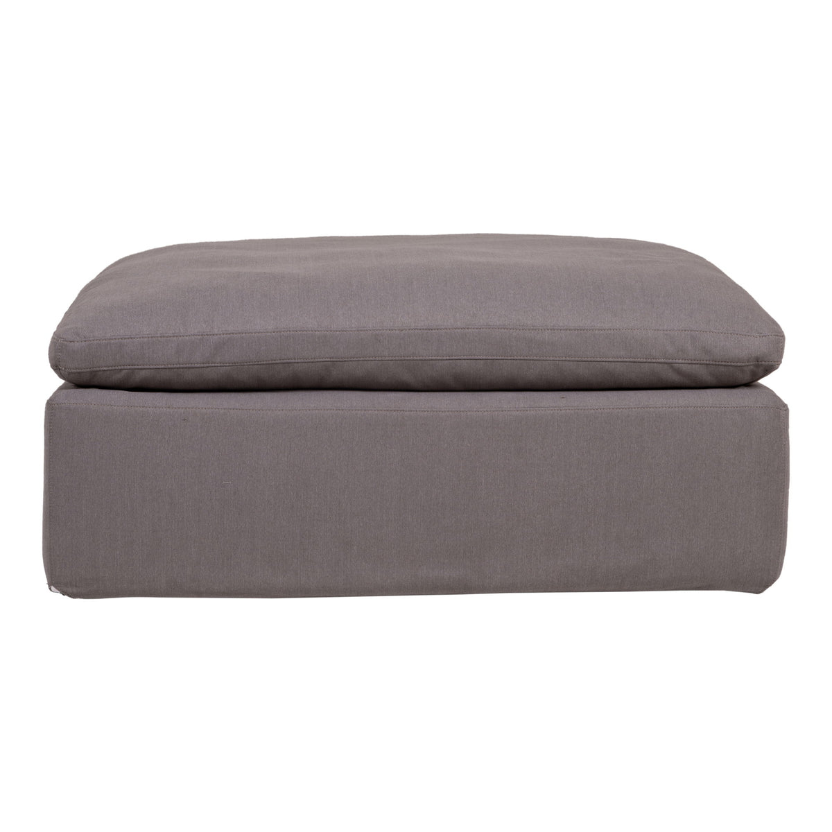 Clay - Livesmart Fabric Ottoman - Light Gray