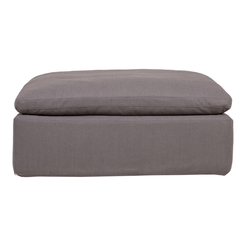 Clay - Livesmart Fabric Ottoman - Light Gray