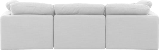 Indulge - Linen 3 Piece Modular Sofa - White