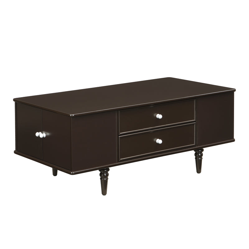 Coffee Table with Hidden Storage Brown 47.2-inch