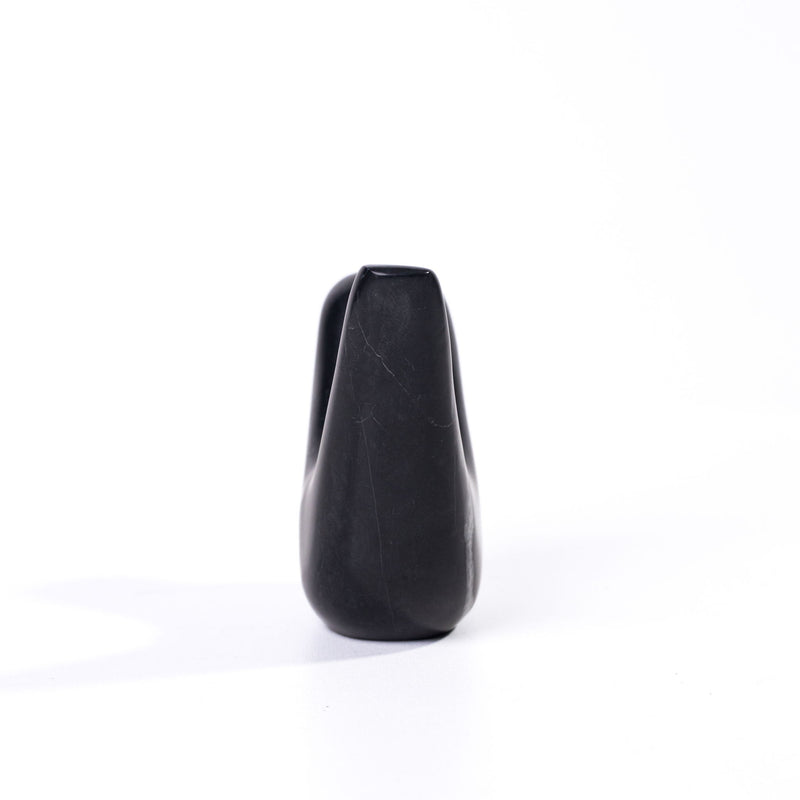 Marble Bird Statue - Black