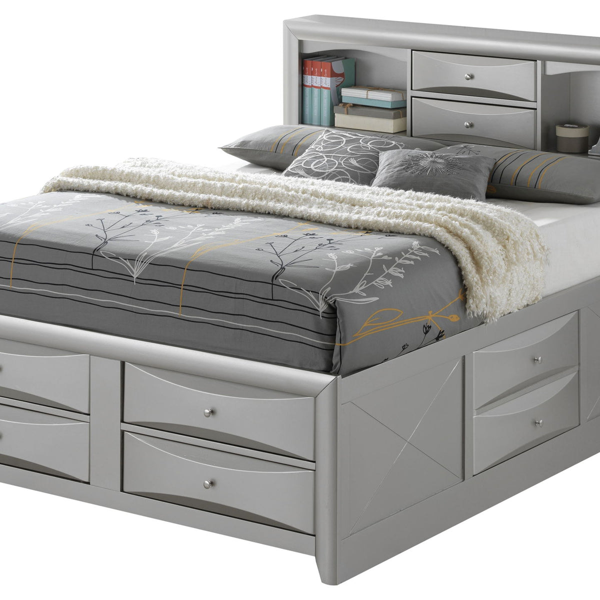 Marilla - Storage Bed With Bookcase Headboard