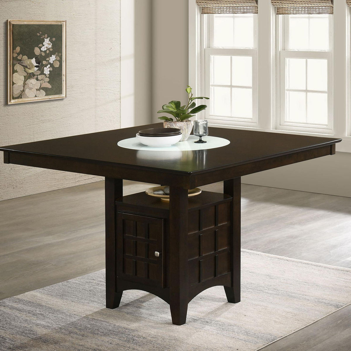Gabriel 52-inch Counter Height Dining Table Cappuccino