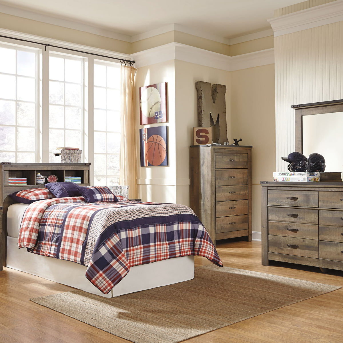 Trinell - Youth Bookcase Headboard