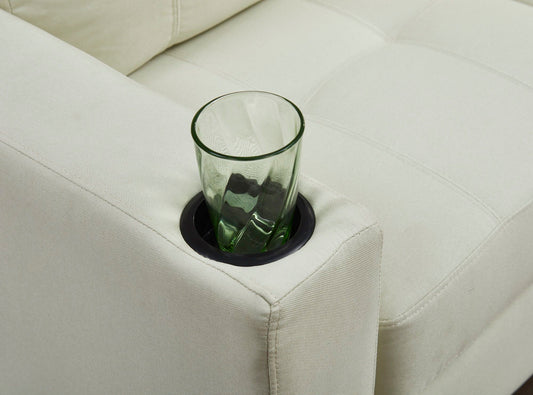 2 Piece Upholstered Cozy Comfortable Sectional