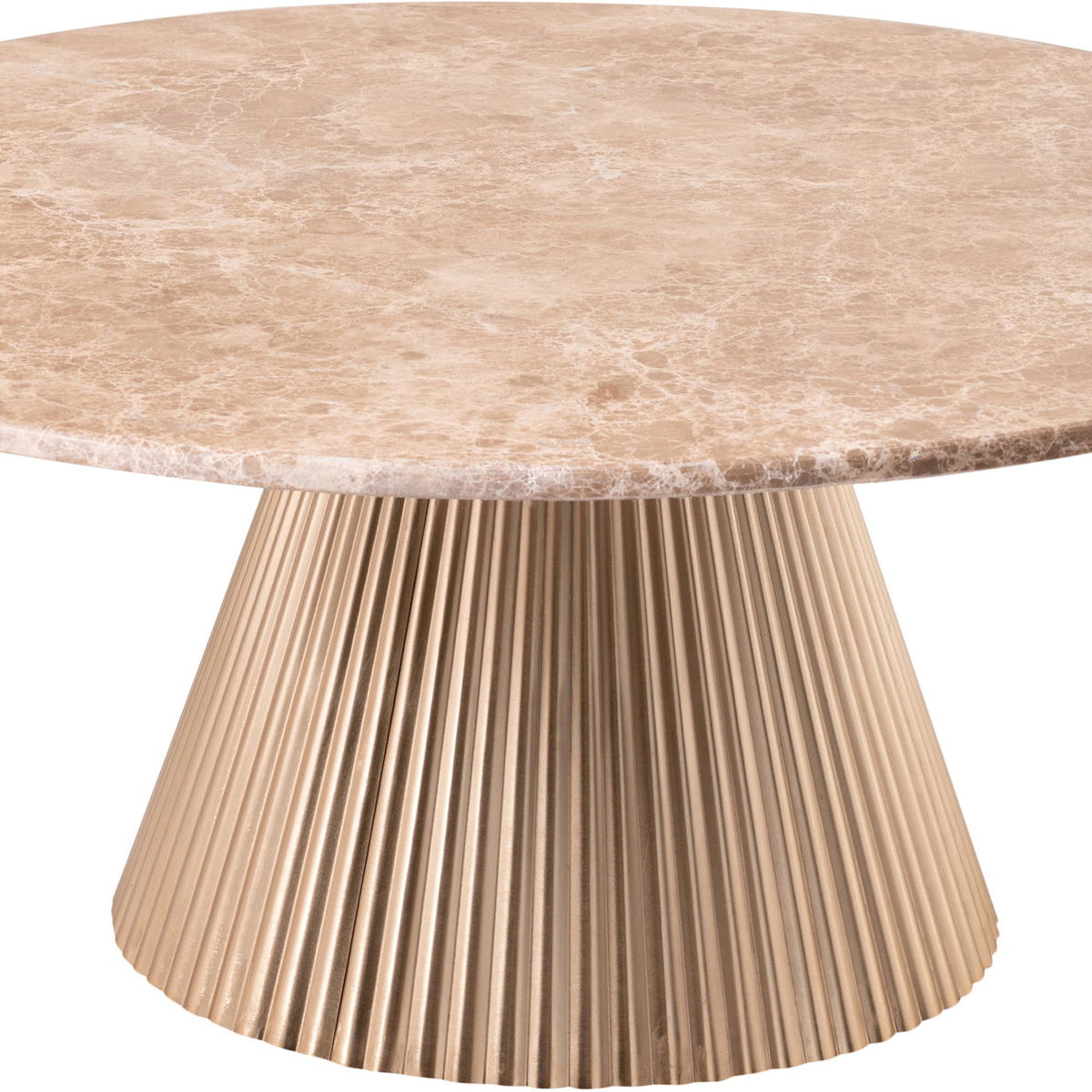 Cindra - Genuine Marble Top And Iron Base Table