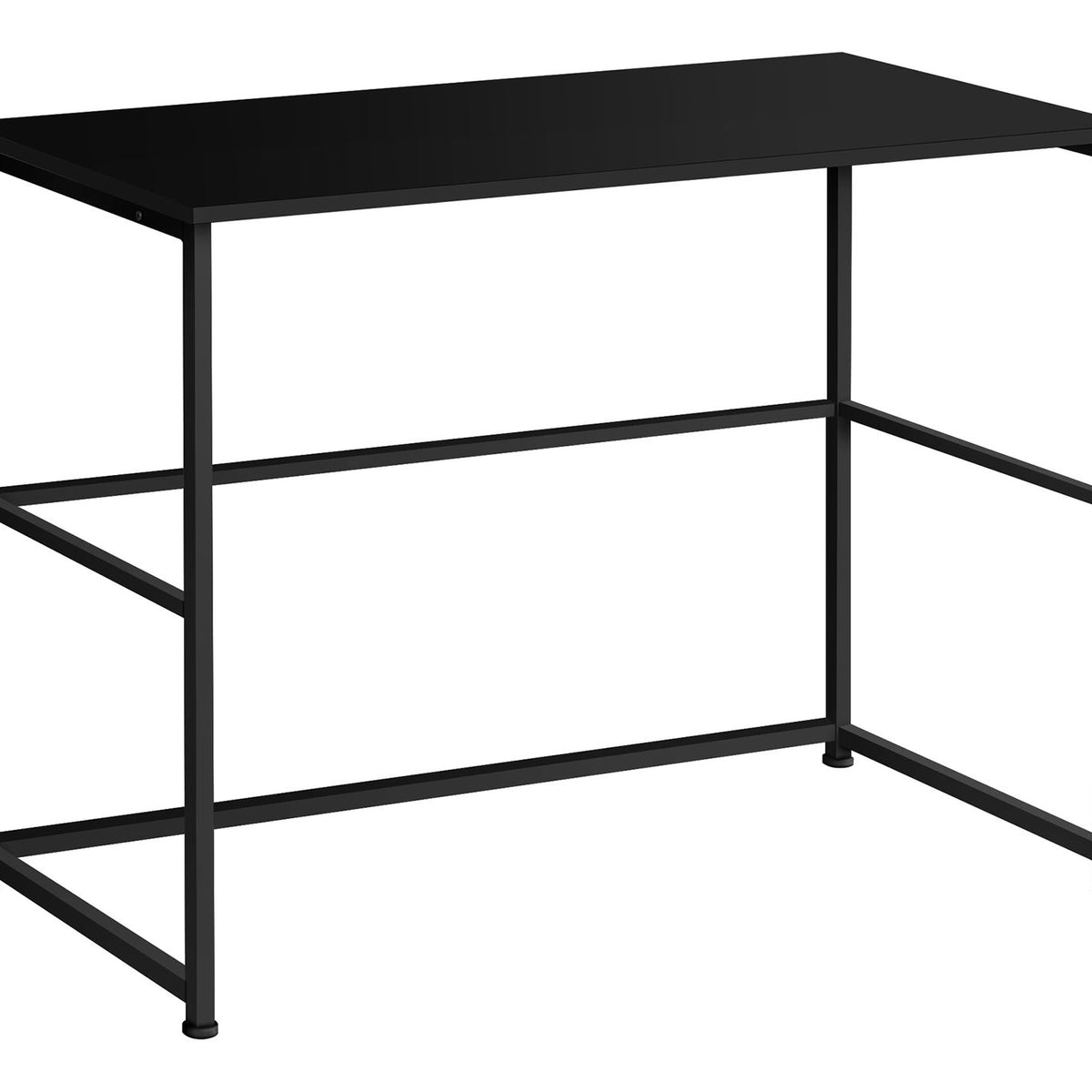 Computer Desk, Home Office, Laptop, Left & Right Set-Up, Storage Drawers, Work, Contemporary, Modern - Black