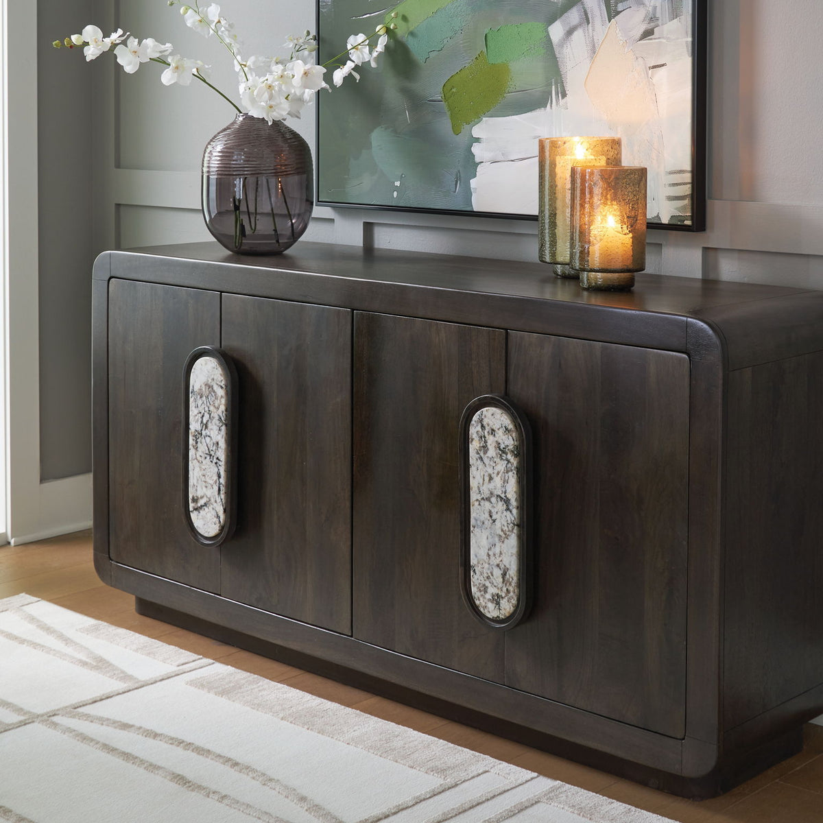 Elliston - Accent Cabinet - Espresso Brown