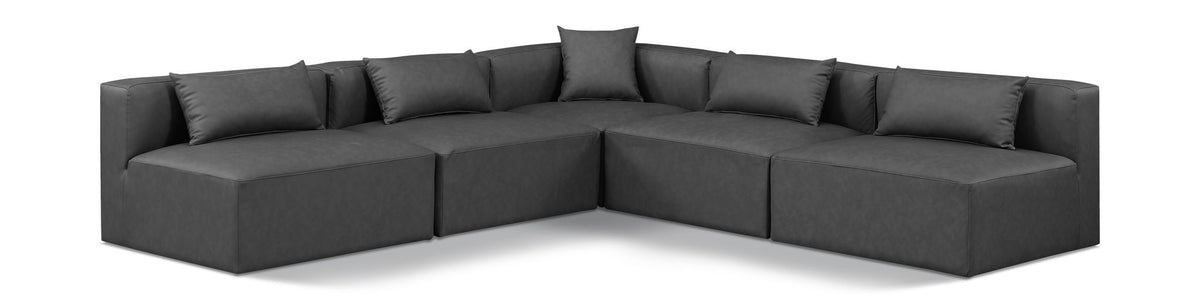 Cube - 5 Piece Modular Corner Armless Sectional