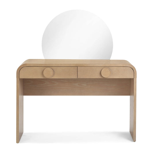 Moonrise - 2 Drawer Vanity Desk - Natural Ash