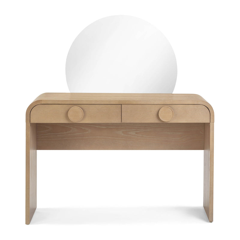 Moonrise - 2 Drawer Vanity Desk - Natural Ash