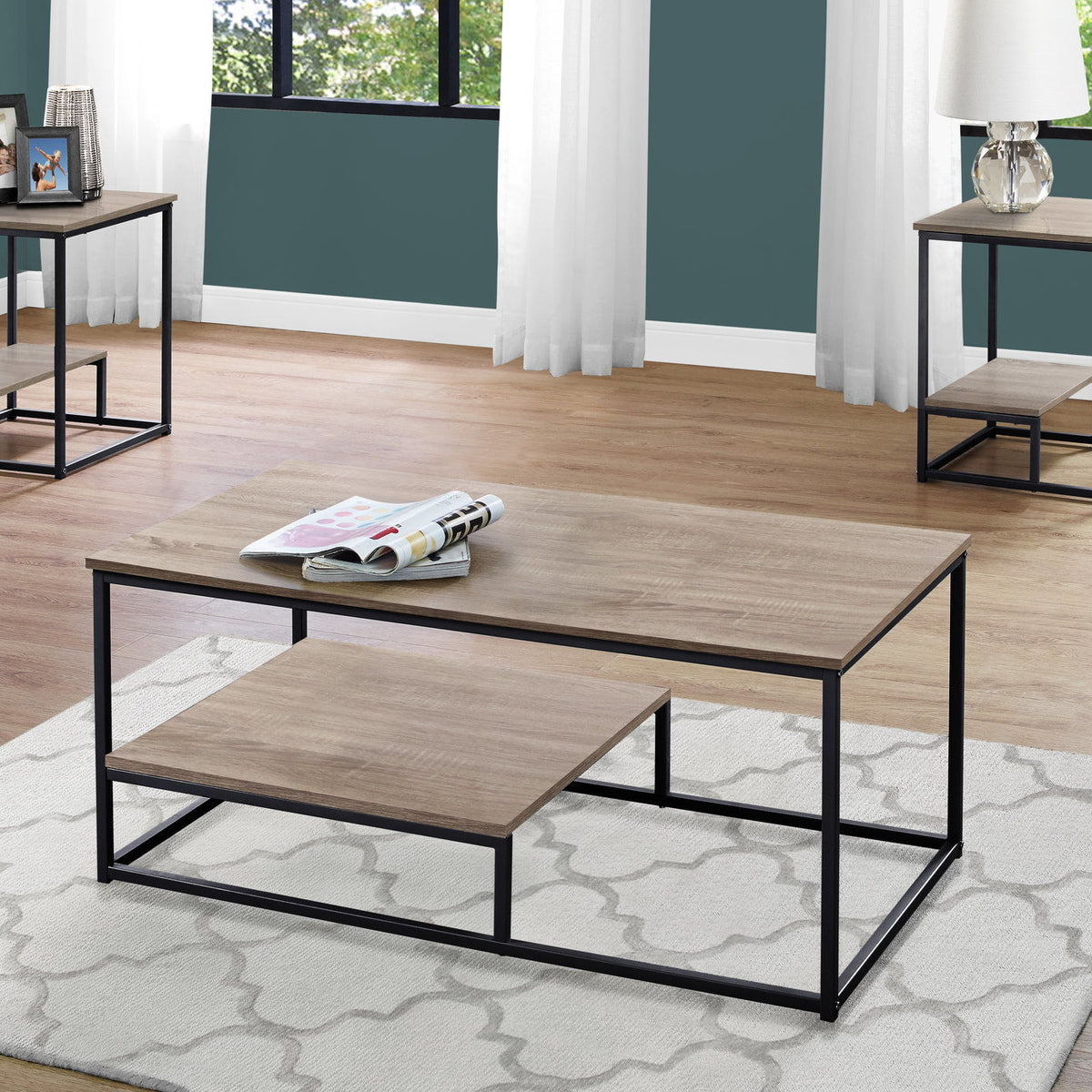 Table Set, Coffee, End, Side, Accent, Living Room, Contemporary & Modern (Set of 3)