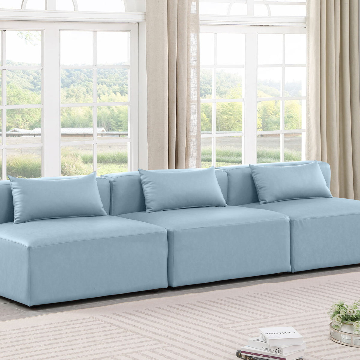 Cube - Modular 3 Seat Armless Sofa