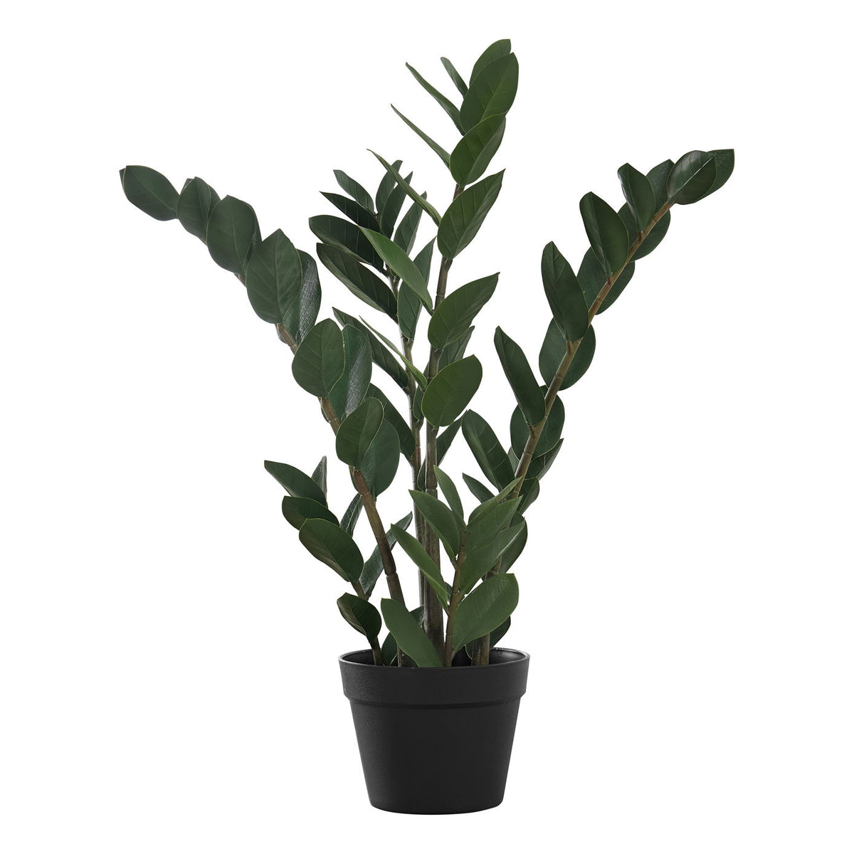 29" Tall, Artificial Plant, Zz Tree, Indoor, Faux, Fake, Floor, Greenery, Potted, Real Touch, Decorative - Green / Black