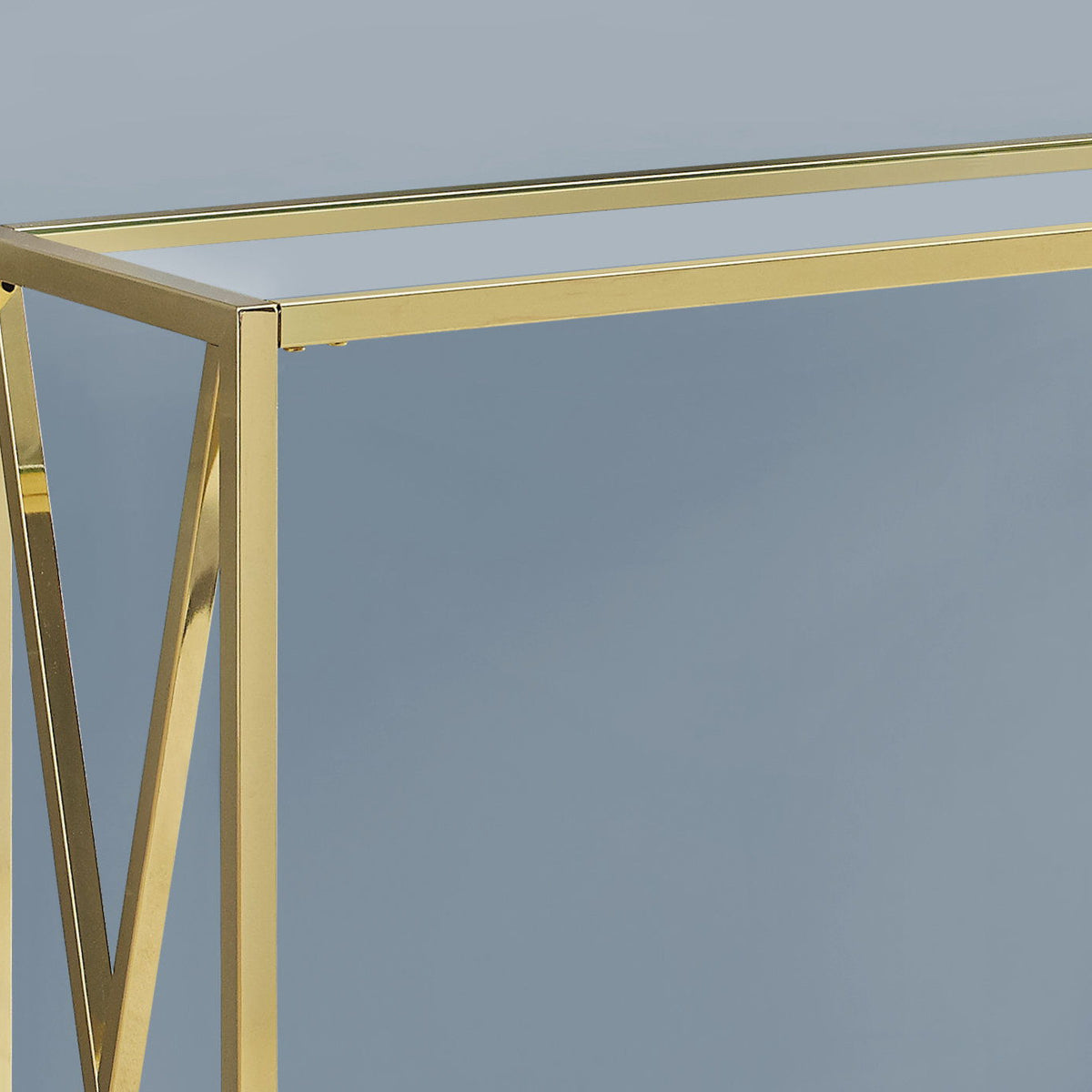Accent Console Table For Entryway, Contemporary & Modern - Gold
