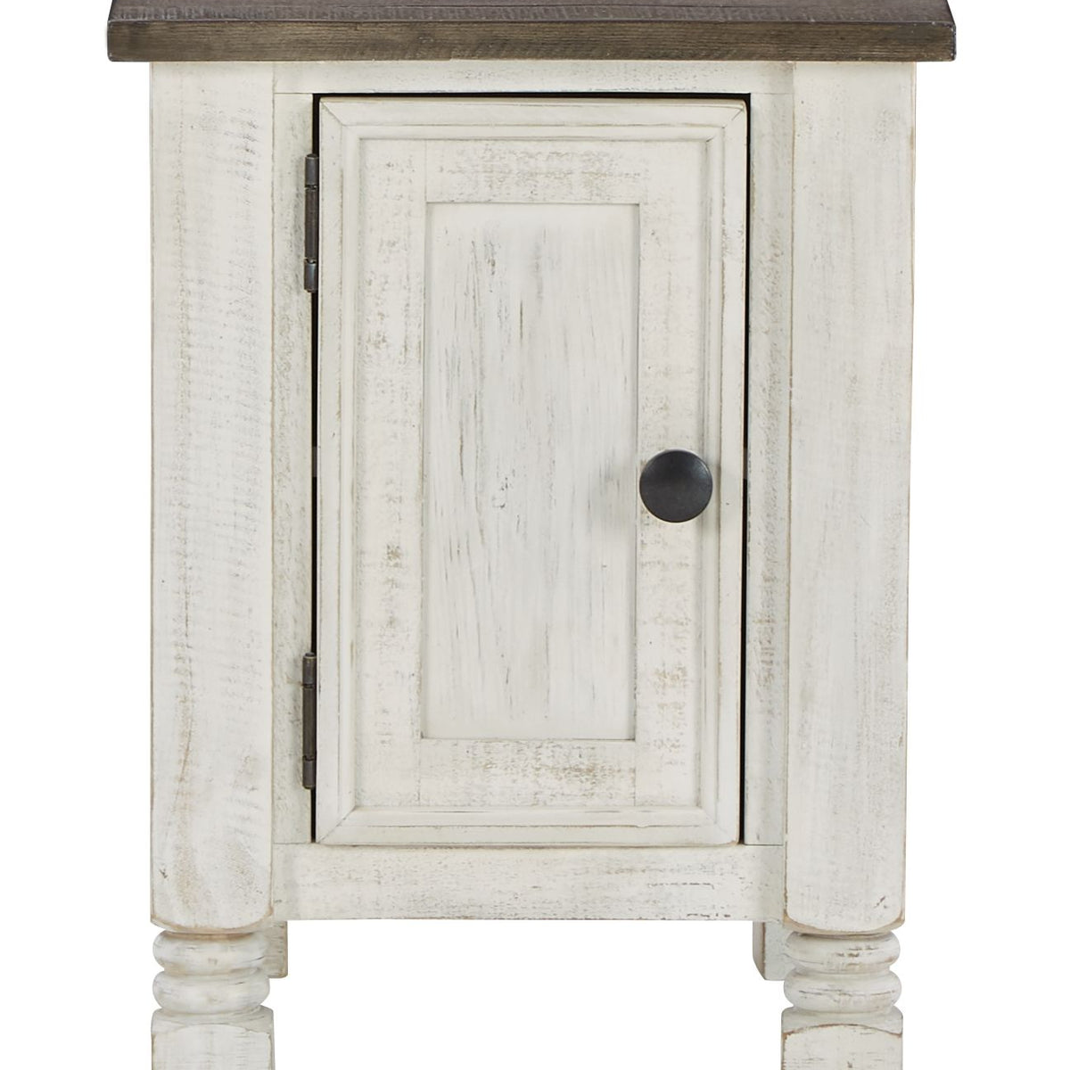 Havalance - White / Gray - Chair Side End Table