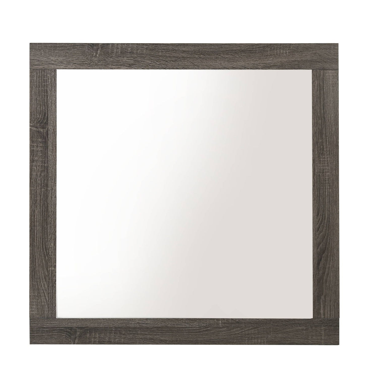 Avantika - Rustic Mirror - Gray / Oak