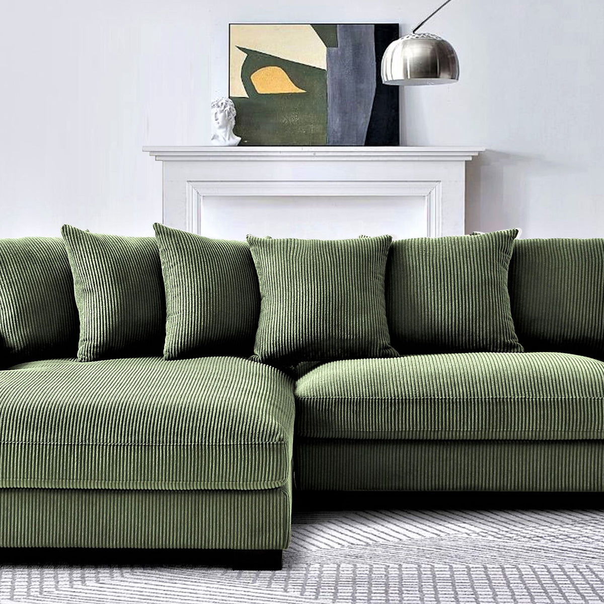 Luxe - Oversized 2 Piece Sectional Couches For Living Room, L Shaped Sofa With Chaise