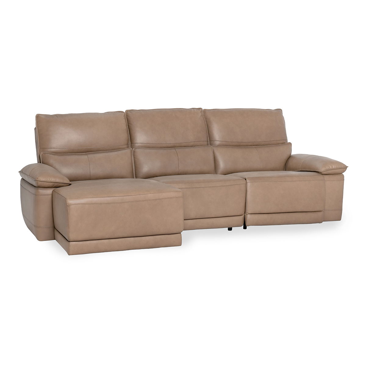 Branford - Power Recliner Sectional With LAF Chaise - Camel