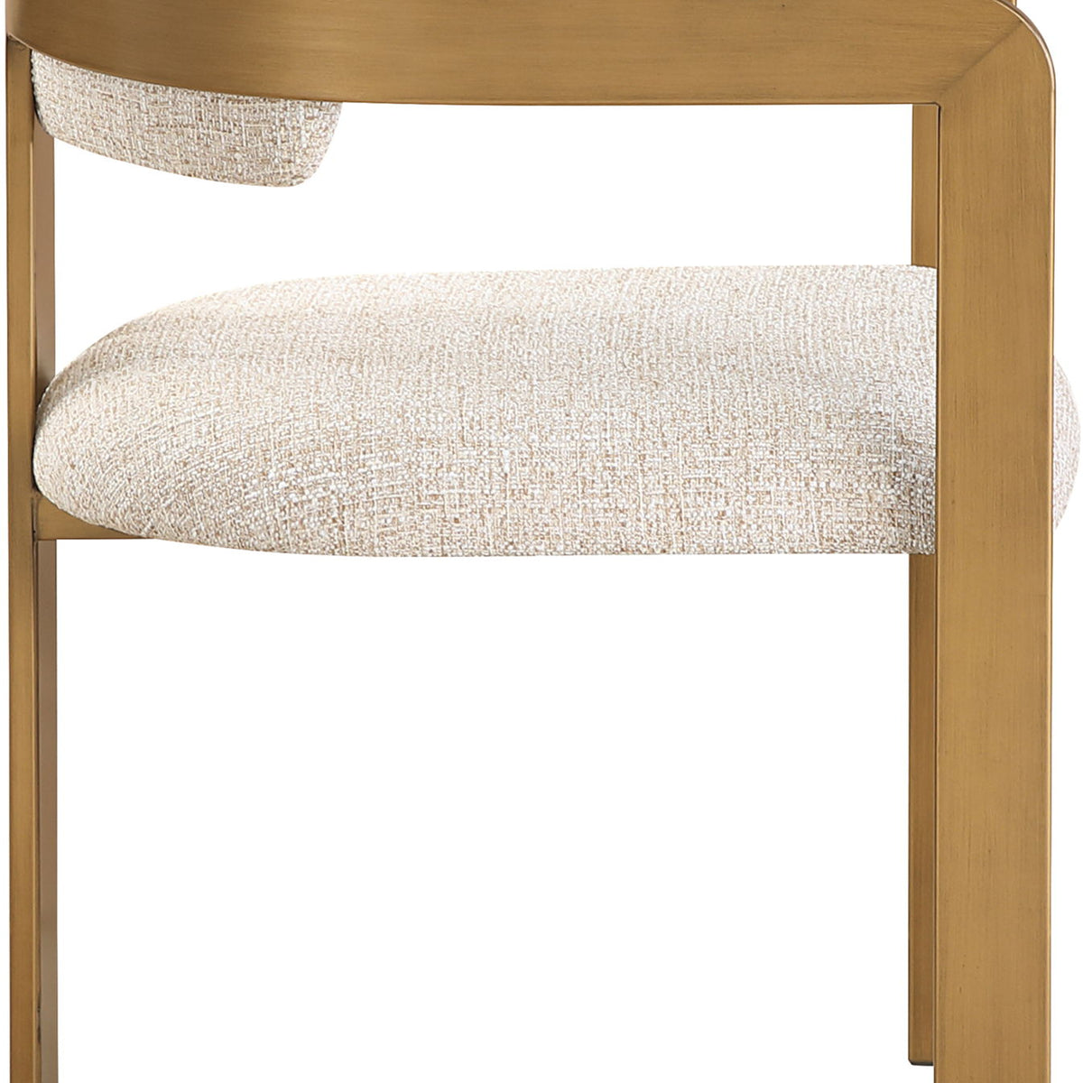 Aurum - Linen Textured Fabric Upholstered Dining Chair (Set of 2)