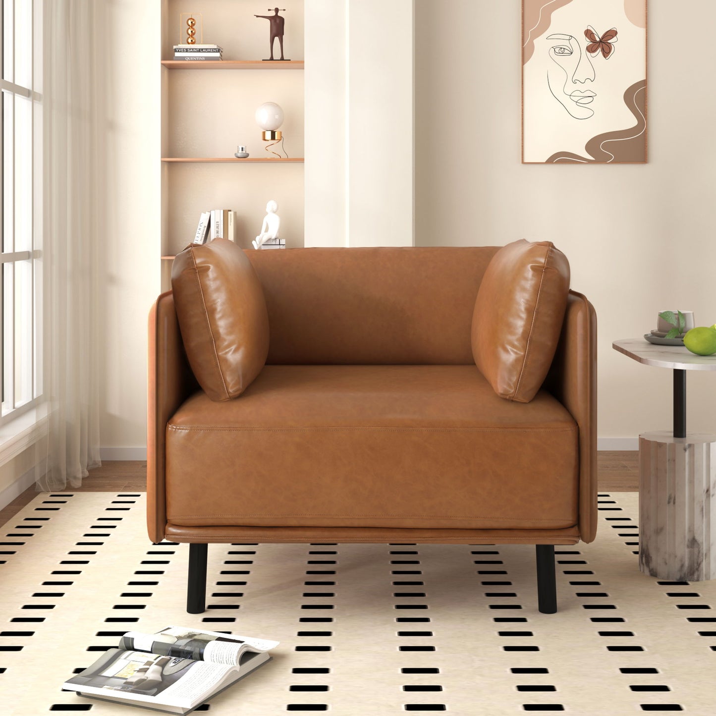Vintage Modern Aesthetic Appeal Lounge Chair