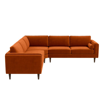 Amber - Velvet Corner Sectional Sofa