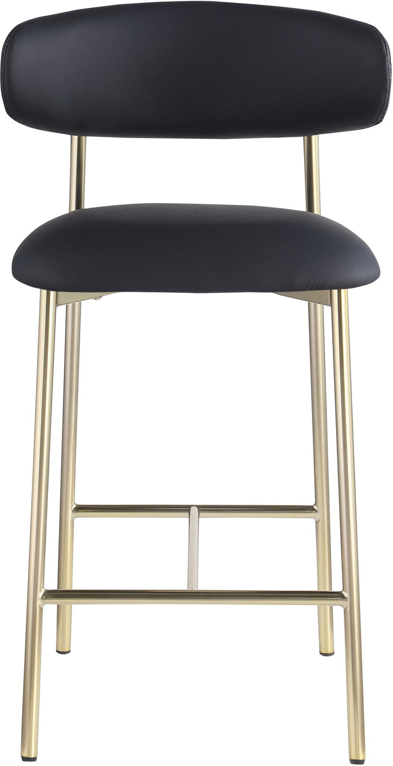 Lupita - Counter Stool With Brushed Gold Frame (Set of 2)