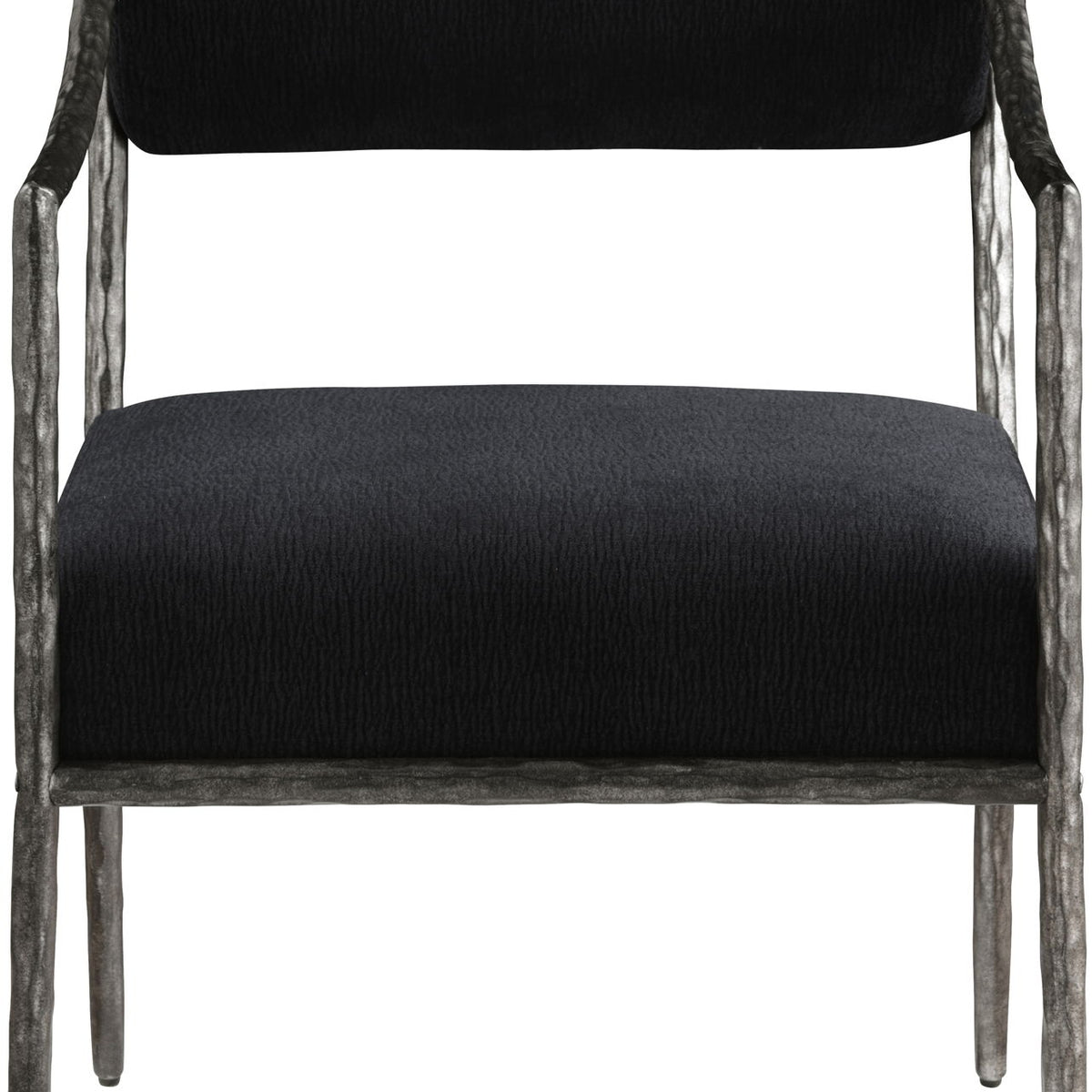 Bastille - Upholstered Dining Arm Chair (Set of 2) - Silver Frame