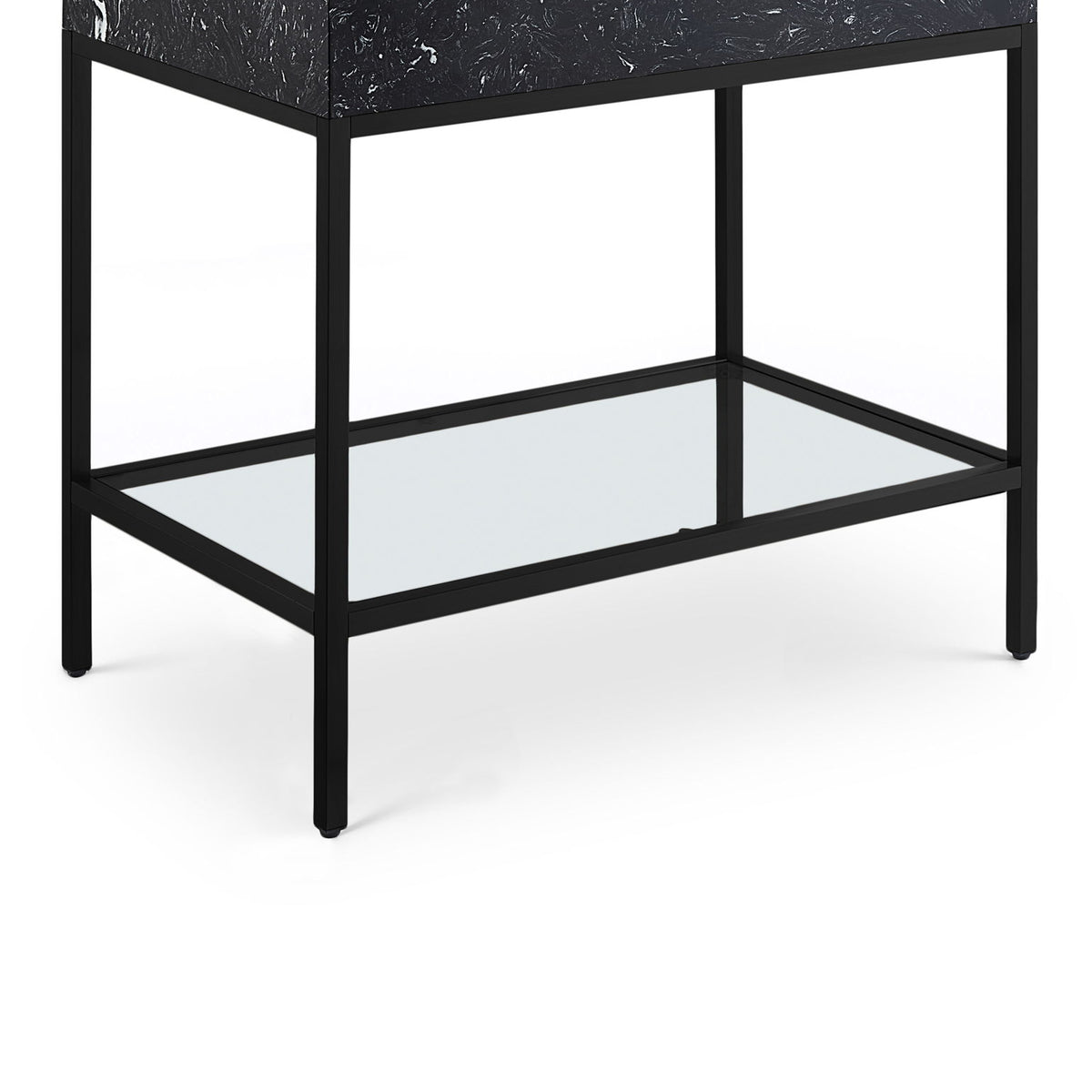 Marmo - Engineered Marble Bathroom Vanity With Black Base