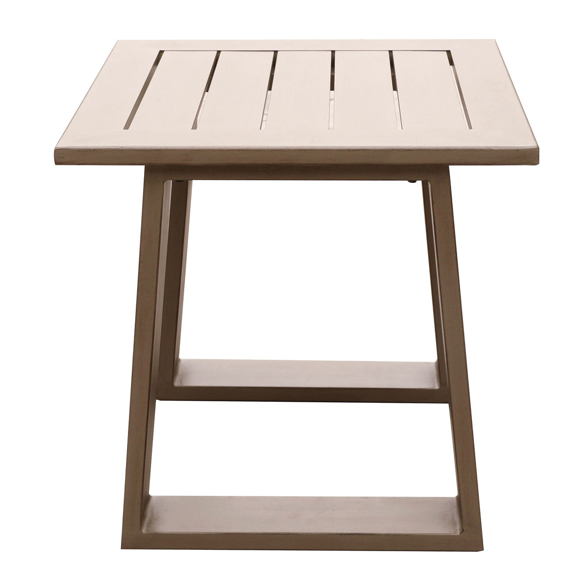 Traditional Style Outdoor Square End Table