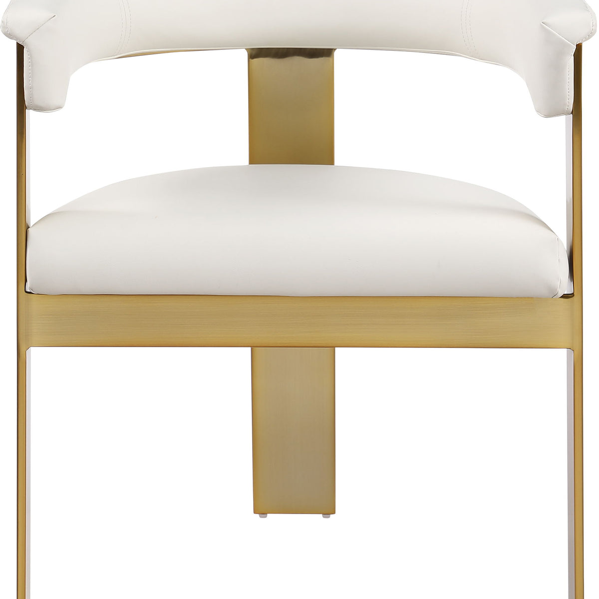 Romeo - Faux Leather Dining Chair With Gold Base (Set of 2)