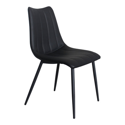 Alibi - Dining Chair Chair (Set of 2) - Matte Black