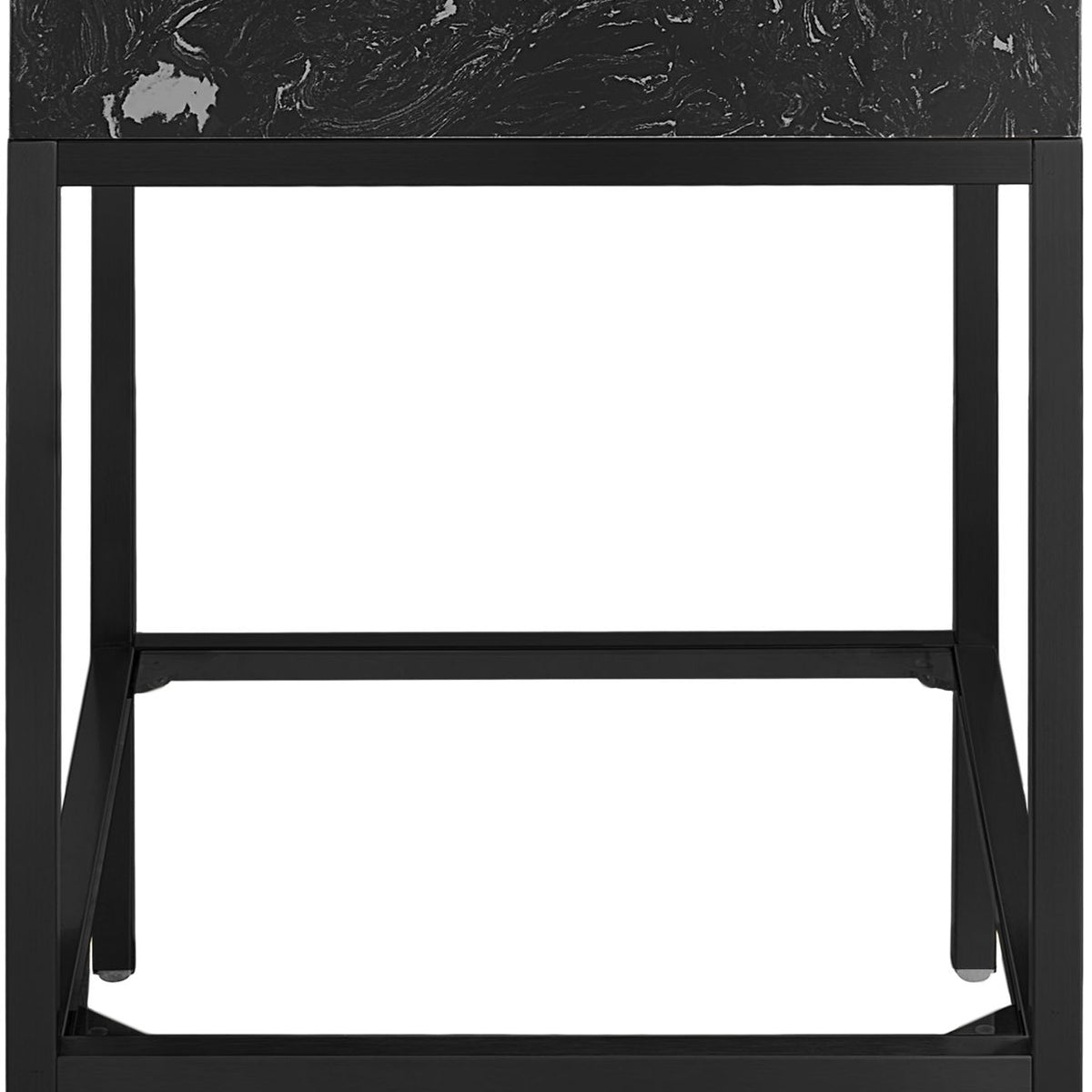 Marmo - Engineered Marble Bathroom Vanity With Black Base