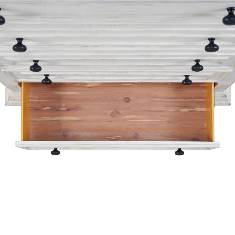 Heather - 5-Drawer Chest - Rustic White