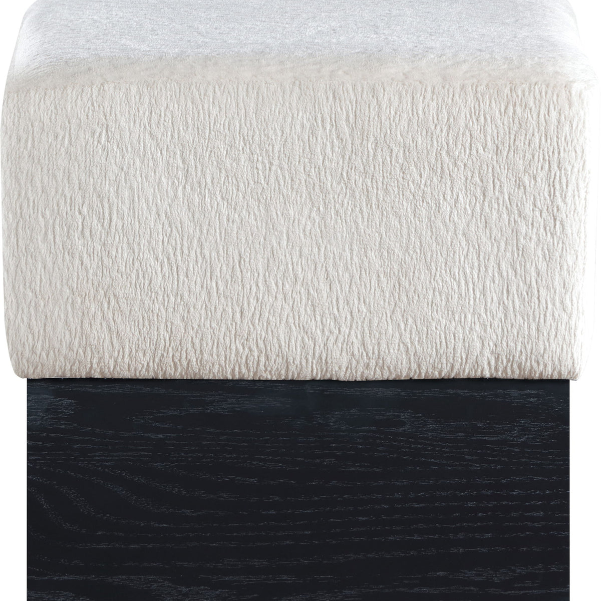 Havre - Ottoman / Stool With Black Base