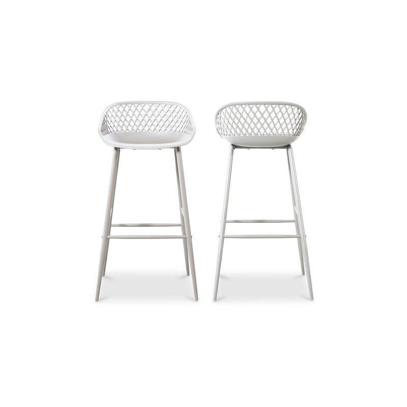 Piazza - Outdoor Barstool (Set of 2) - White