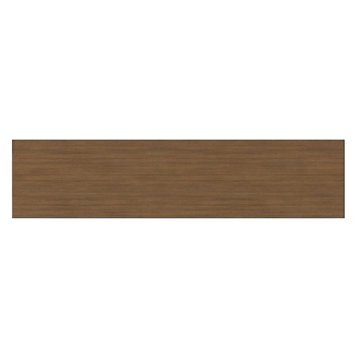 Rustic natural aged brown media stand top panel with horizontal wood grain