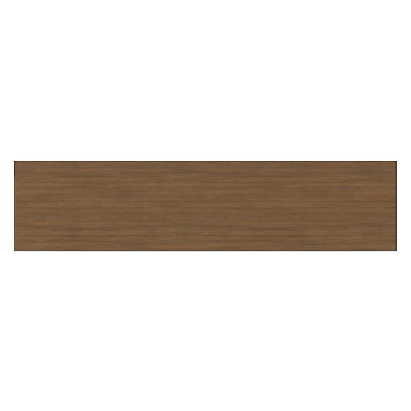 Rustic natural aged brown media stand top panel with horizontal wood grain