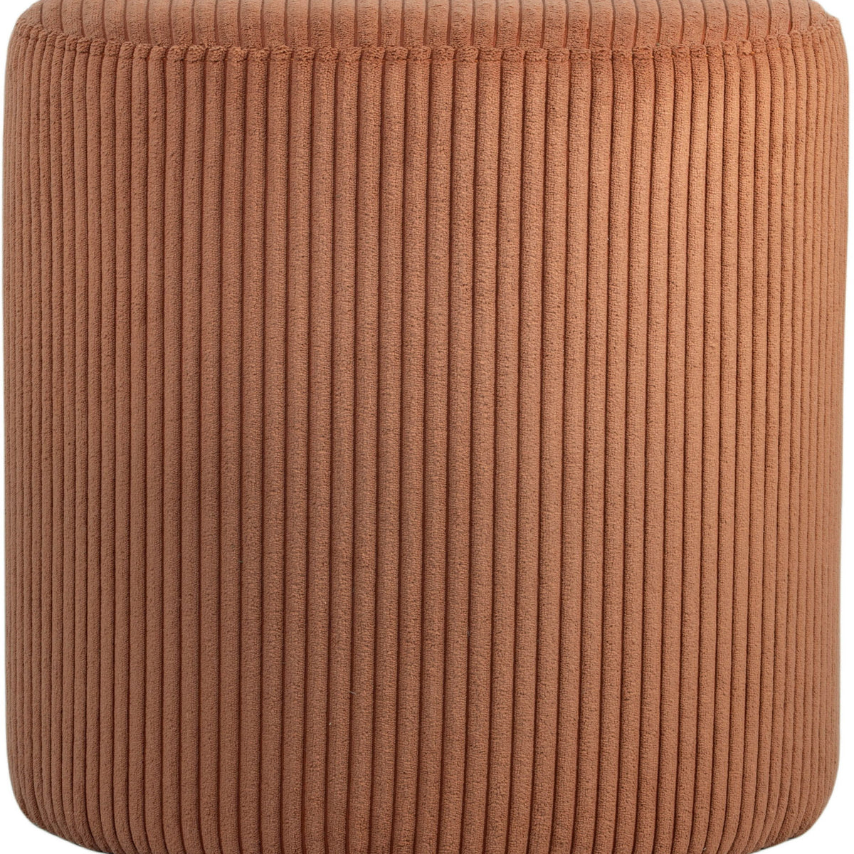 Roy - Round Microsuede Ottoman / Stool