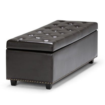 Hamilton - Storage Ottoman - Coffee Brown