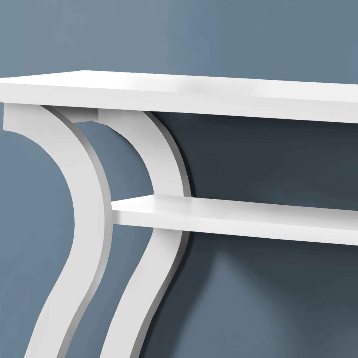 Accent Console Table For Entryway, Unique Curved Design