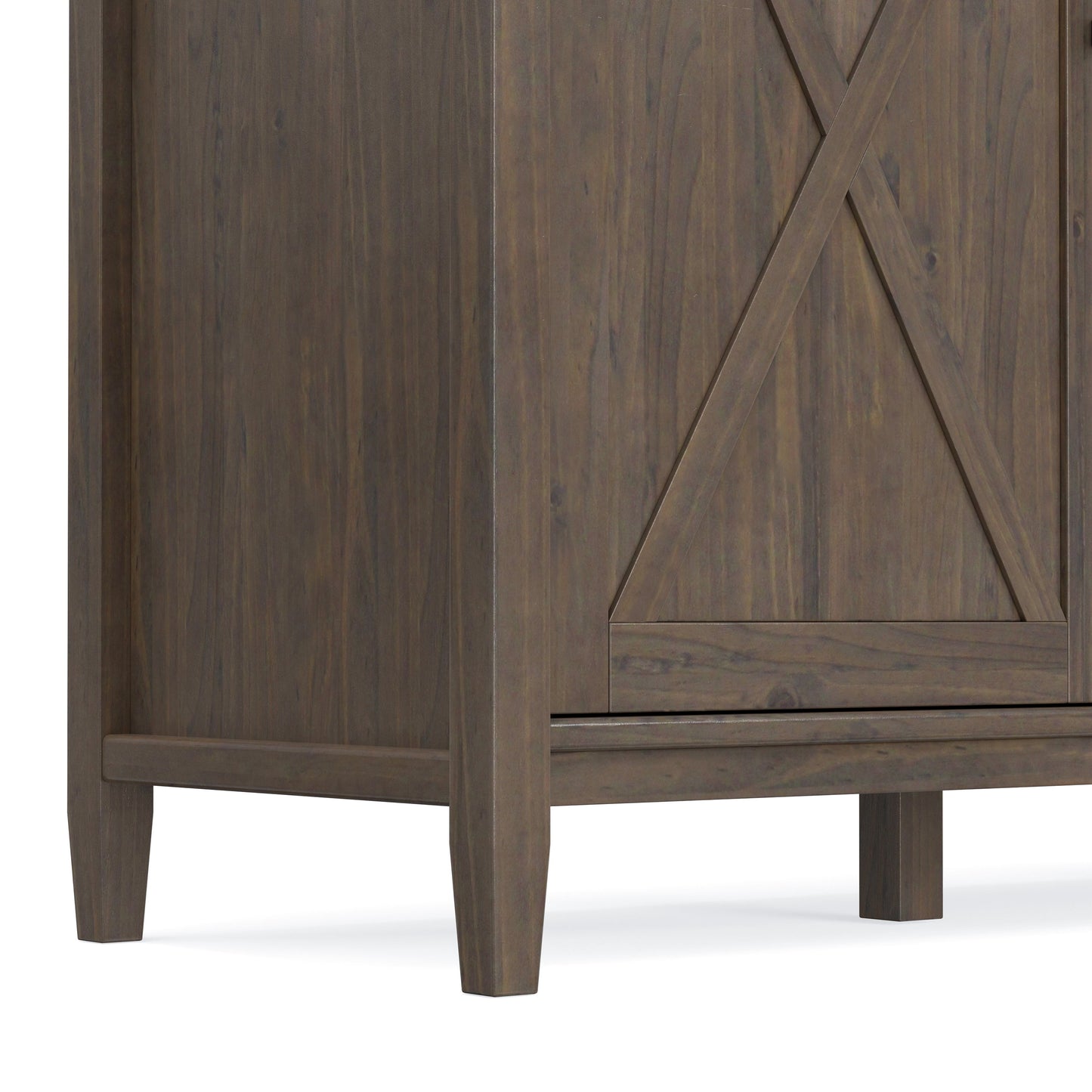 Ela - Wide Storage Cabinet - Smoky Brown