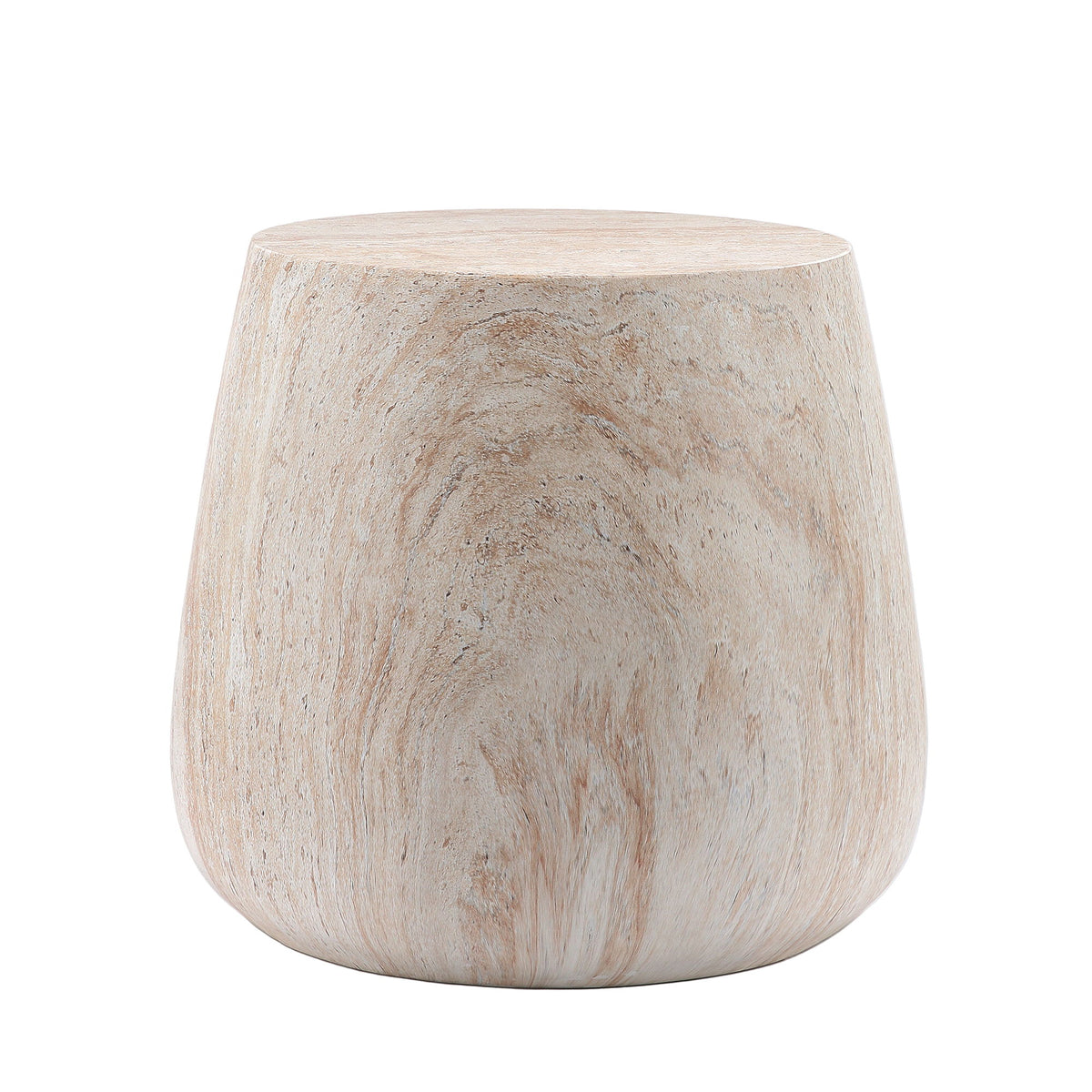 Drum Accent Coffee Table - Beige / Yellow